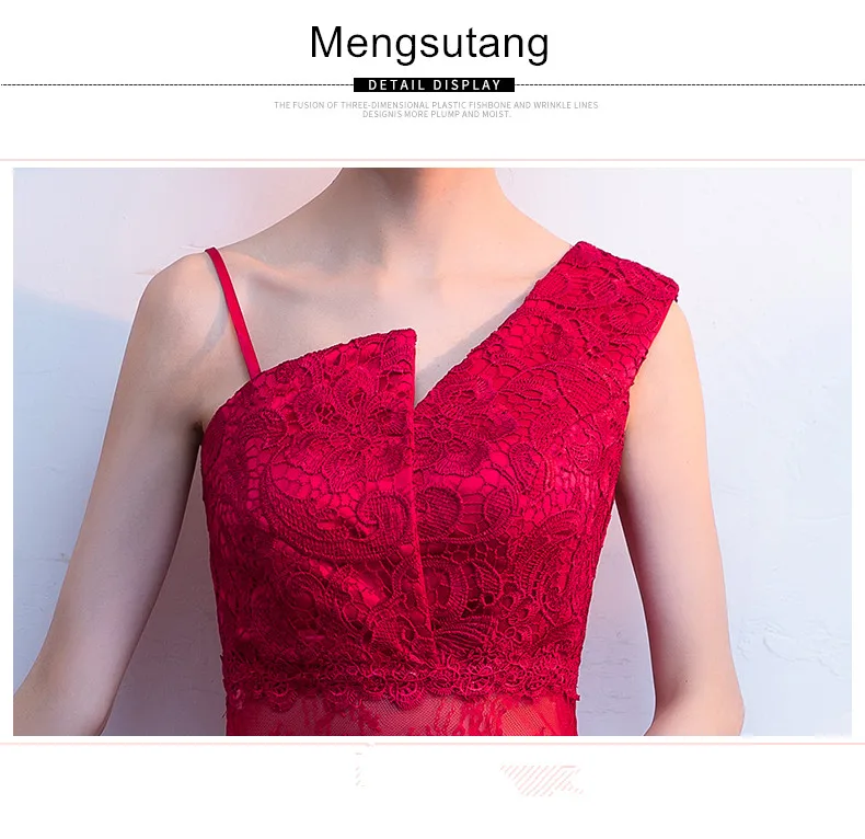 Robe de soiree красное элегантное кружевное вечернее платье без рукавов вечерние платья с коротким передом и длинной спинкой платья для выпускного вечера