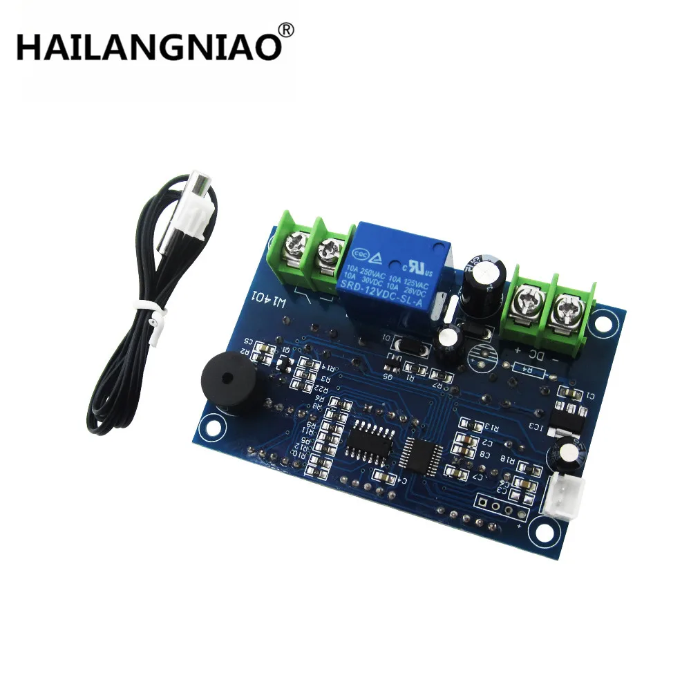 

10pcs/lot DC12V thermostat Intelligent digital thermostat temperature controller With NTC sensor W1401 led display