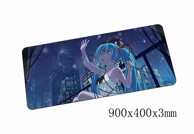 Лидер продаж Hatsune Miku коврик для мыши 90x40 см Коврик для мыши notbook компьютерный коврик для мыши милый игровой коврик для мыши геймерская клавиатура Коврик для мыши