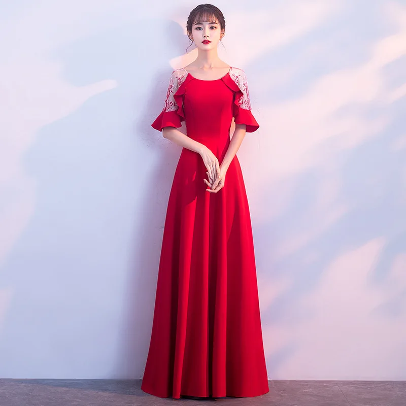 Элегантное тонкое длинное платье с русалочкой чонсам Vestidos восточные Ципао