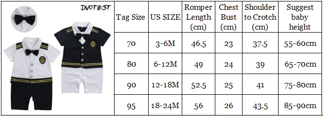 

Baby Boy Clothes Short Sleeves Sailor Navy Captain Romper Halloween Cosplay Playsuit Outfit Infant Jumpsuit Clothing Costume