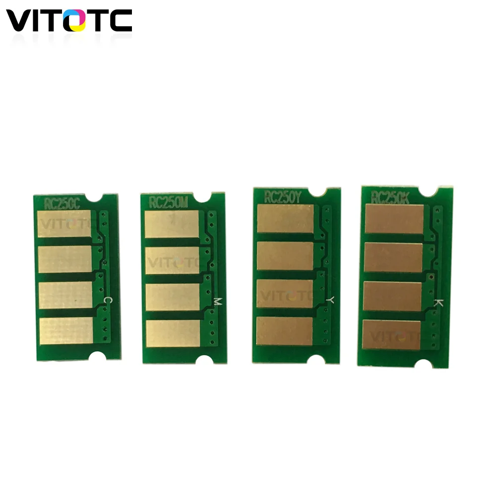 4 шт. тонер картридж чип совместимый для Ricoh Aficio SP C250 C250dn C260 C260dnw C261sf SPC260DNW SPC261SF