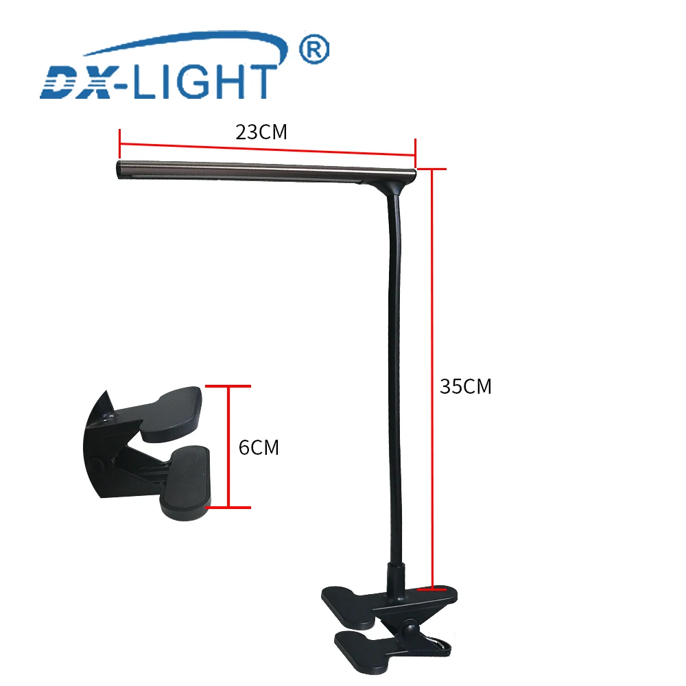 DC 5V USB LED Reading Lamp Book Light Flexible Push Button Switch Nightlight Clip-on Study | Освещение