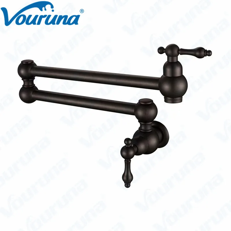 

VOURUNA Single Cold ORB Pot Filler Taps Wall Mounted Kitchen Faucet Oil Rubbed Bronze