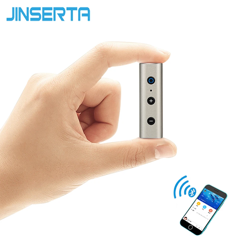 JINSERTA беспроводной автомобильный Bluetooth AUX ресивер адаптер 3 5 jack 4 2 Handsfree комплект A2DP