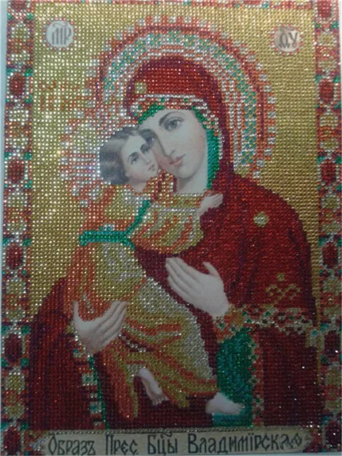 24x34cm Новое поступление 5d diy алмазная живопись религиозная икона Алмазная вышивка мозаика Вышивка крестом картина из бисера для рождественского подарка - Цвет: 24x34cm