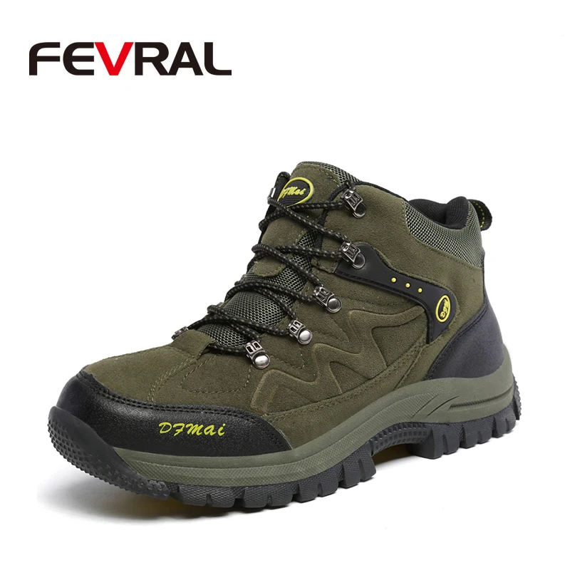 FEVRAL/Лидер продаж Брендовые осенние мужские ботинки Высококачественные замшевые
