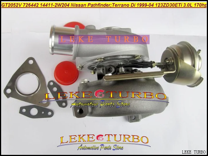 Турбокомпрессор GT2052V 726442-0004 726442 14411-2w204 для NISSAN Pathfinder TERRANO Di ZD30ETi 3.0L 170HP бесплатная