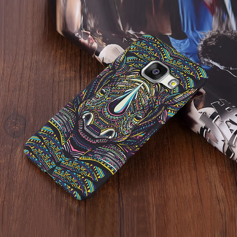 YonLinTan Coque чехол для Samsung Galaxy A7 2016 A710 мобильный телефон слон тигр животное Аватар