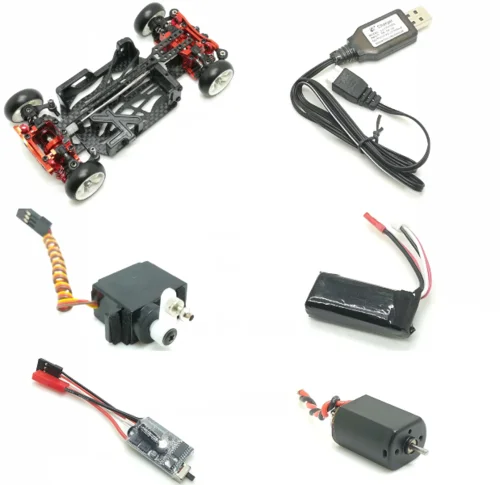 with Q9 blush RC Mini-q9 DRZ мини-d мобильное автомобильное 1/281/24 Мини-Z RC автомобиль металлические шасси автомобиля - Цвет: with Q9 blush