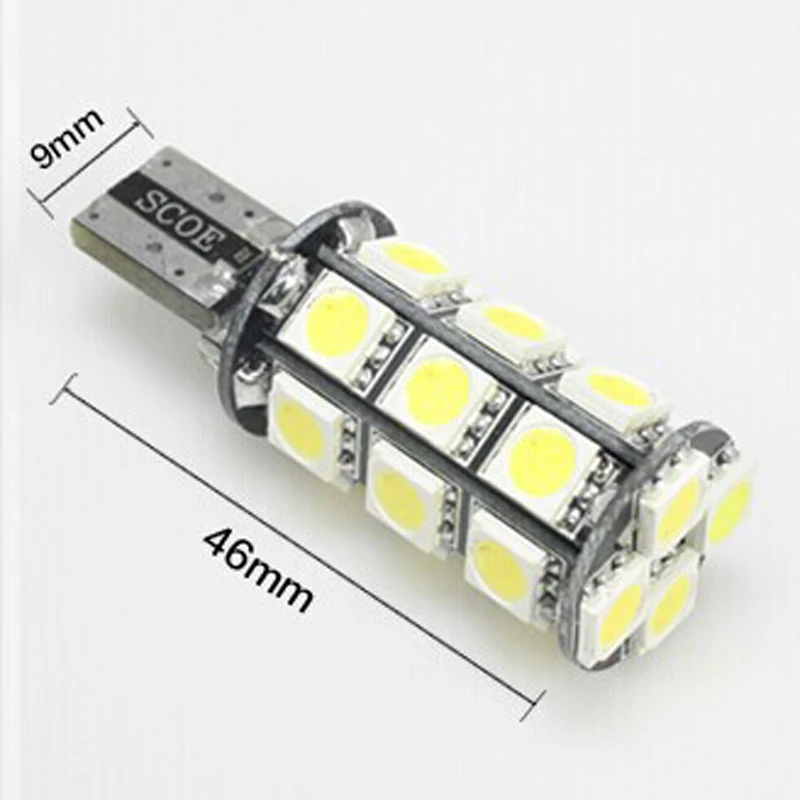 SCOE T15 W16W DC12V 2x22SMD 5050LED автостайлинг Светодиодная лампа источник света синий