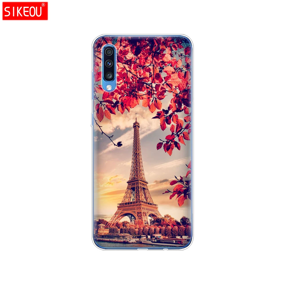 For Samsung A70 Case Soft TPU Phone Back Cover For Samsung Galaxy A70 silicon Cases Coque Capa A 70 A705 A705F bumper Cat - Цвет: 12071