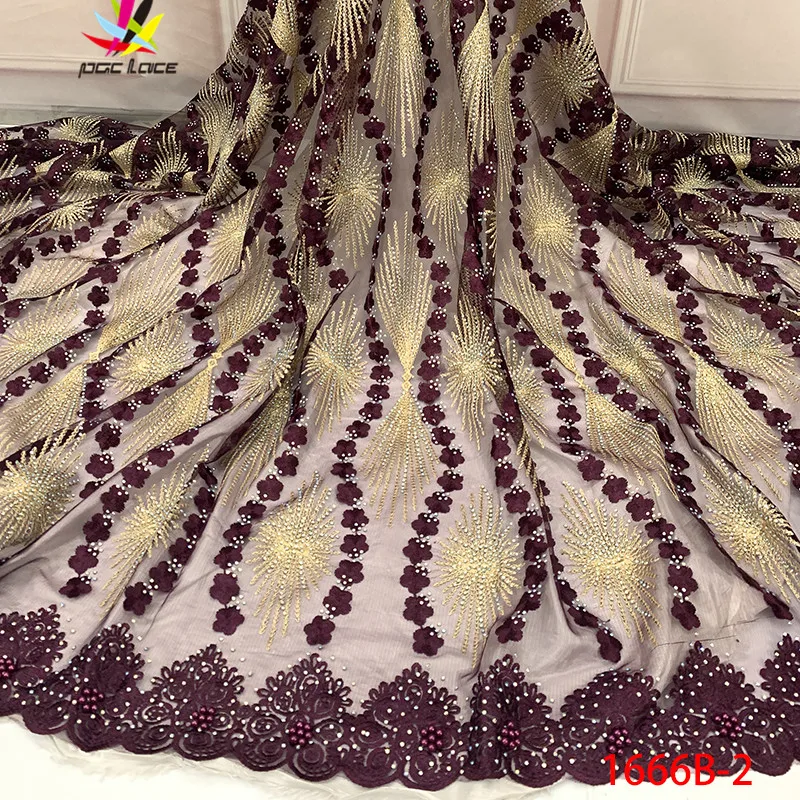 New Arrival 2019 French Lace Fabric With Sequins And Beads Nigerian Fabrics For Wowen Dress XZ1666B-1 | Дом и сад