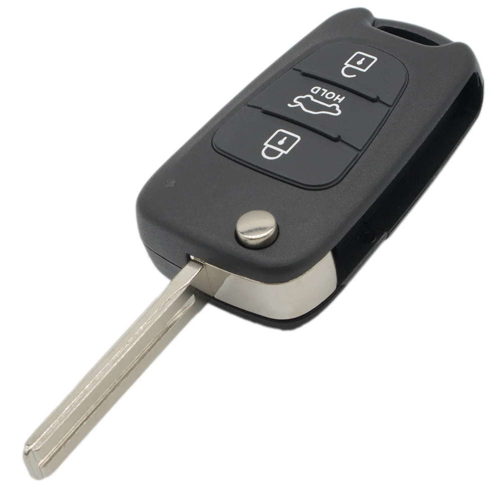 

WhatsKey 3 Button Remote Folding Flip Car Key Shell For KIA Rio K2 K5 Ceed Sportage For Hyundai I30