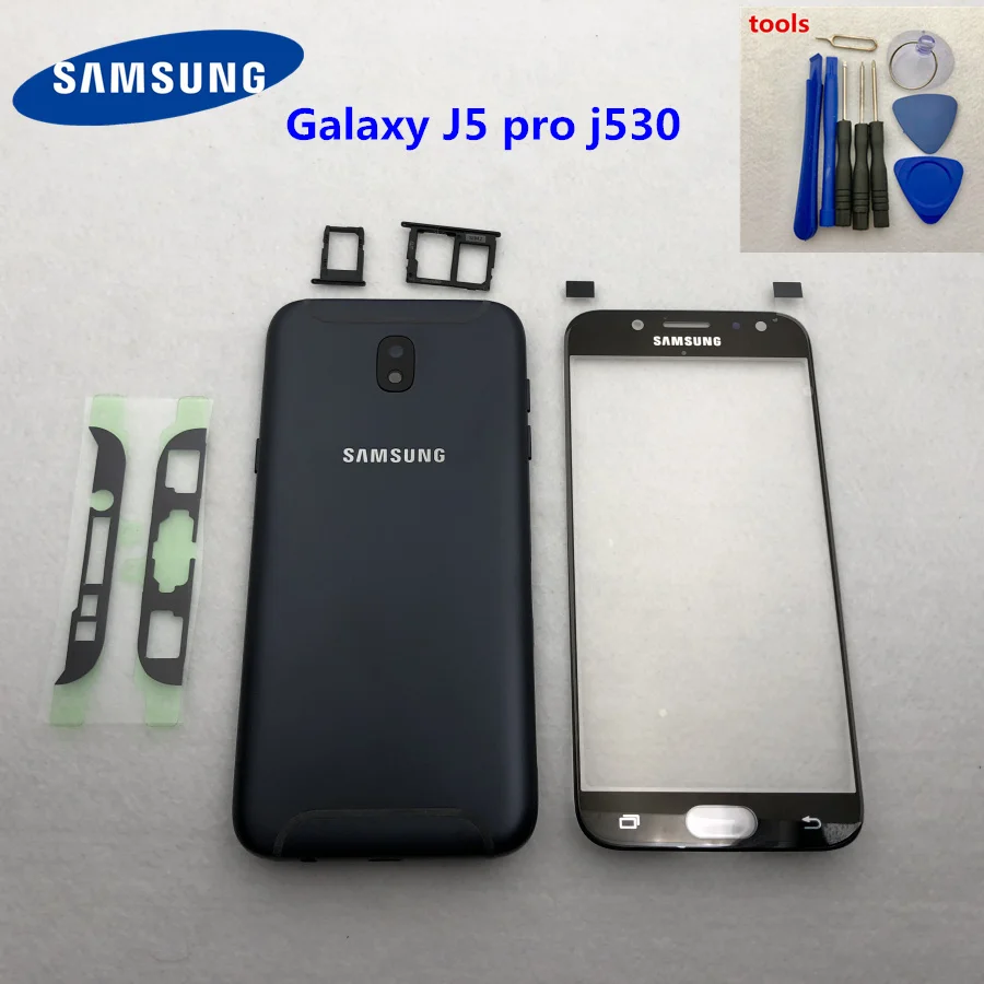 Для Samsung Galaxy J5 2017 Pro J530F полный корпус средняя рамка батарея задняя крышка J530 SM LCD