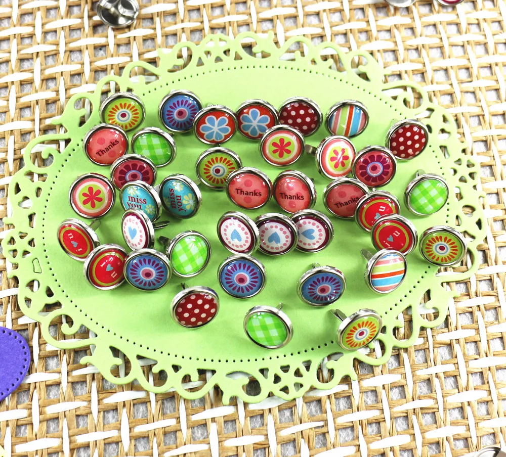 Каваи милый diy эпоксидный скрапбукинг украшения-брадсы ручной работы бумажный