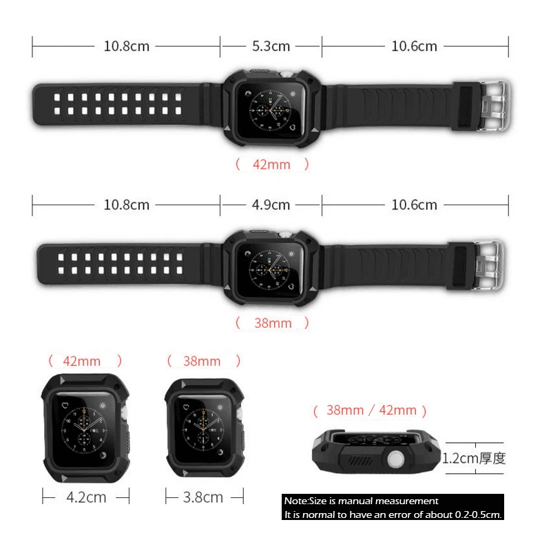 Спортивный ремешок MNWT для Apple Watch 38 мм 42 силиконовый спортивный с защитным чехлом