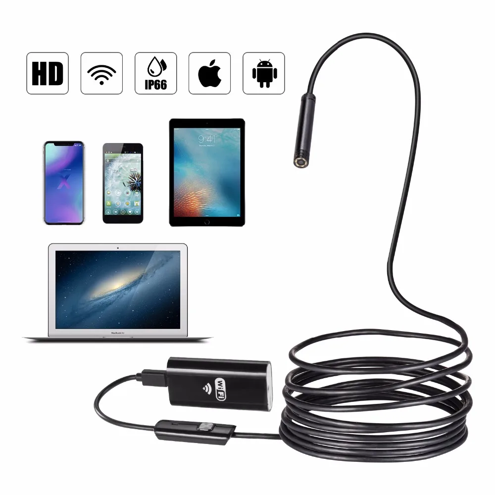 Wi-Fi эндоскопическая камера на Android 720P гибкий Usb-эндоскоп для Iphone Бороскоп