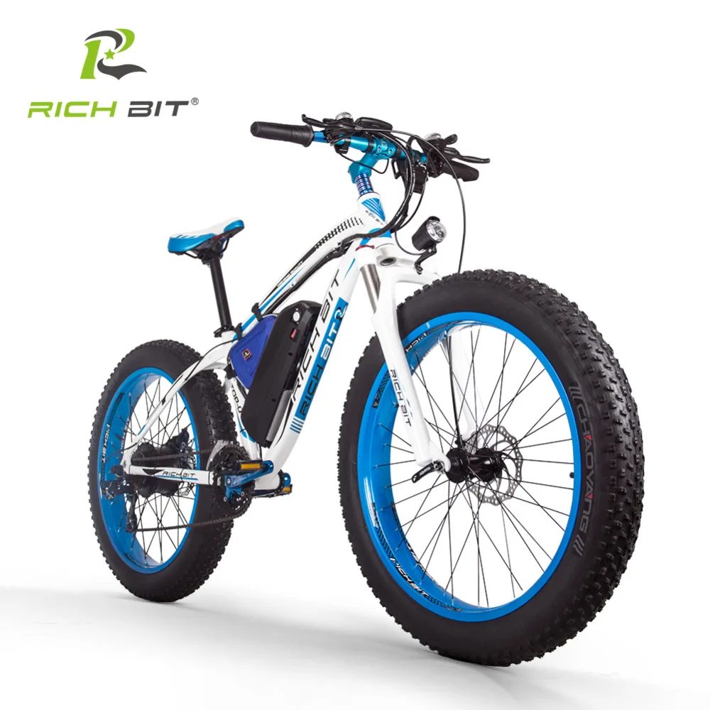 RichBit RT 012 Plus электровелосипед со светодиодным компьютером мощный снежный
