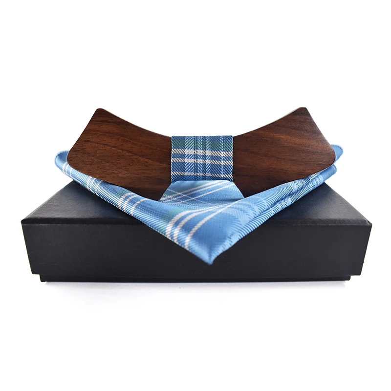 Новый мужской носовой платок полиэстер карман квадратные деревянные галстук