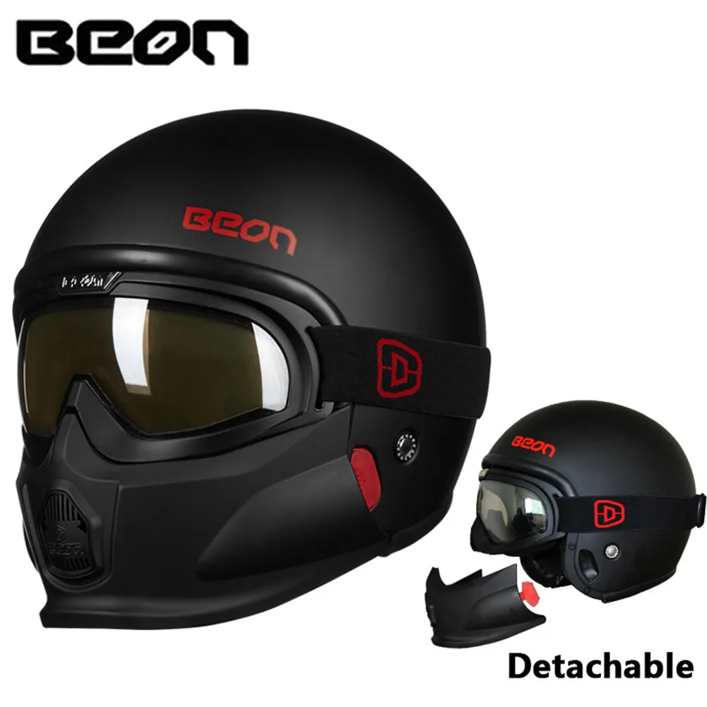 BEON модульный мотоциклетный шлем Ретро Чоппер Крузер мотошлем Casque Capacete винтажный