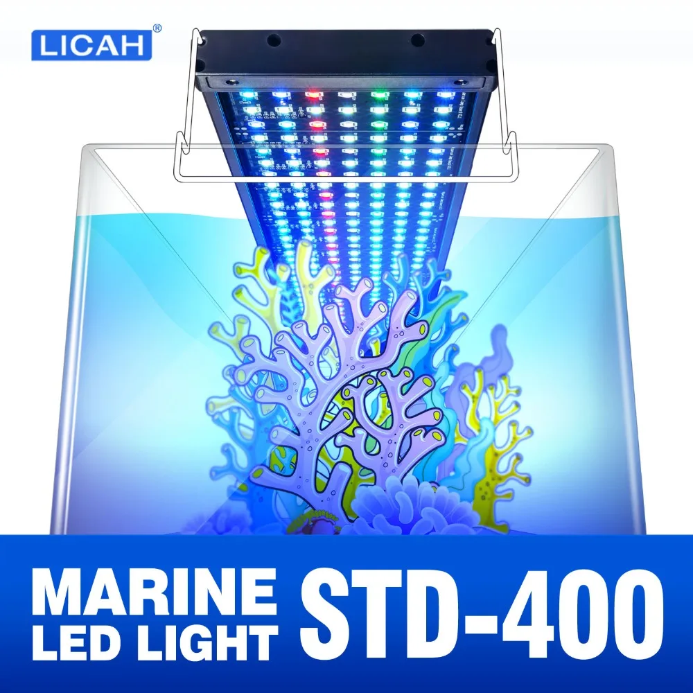 LICAH морской аквариумный светодиодный фонарь STD 400|aquarium aquarium|aquarium saltwaterlighting aquarium led |