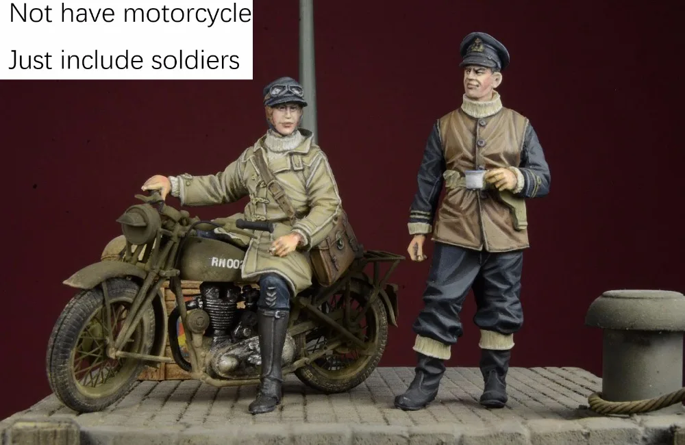 

Assembly Unpainted Scale 1/35 ancient Rider Officer soldiers Historical toy Resin Model Miniature Kit