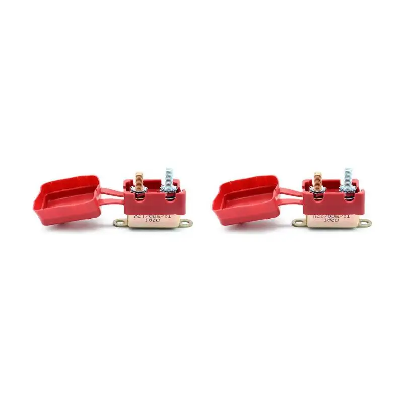 2pcs 50A AMP 12 V автоматические выключатели с крышкой защитное устройство Предохранитель автоматический сброс двойной предохранитель батареи для автомобиля лодки караван