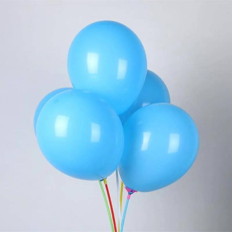 

50pcs10 Inch Round Latex Blue Balloons Birthday Party Decoration Wedding Supplies For Kids Helium Gad Globos