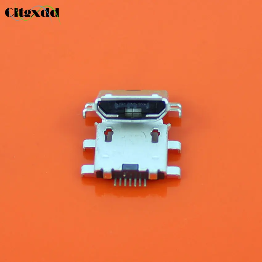 Cltgxdd 50 шт 7Pin длинные булавки с краем Crul разъем для зарядки Micro USB Женский 4 фута