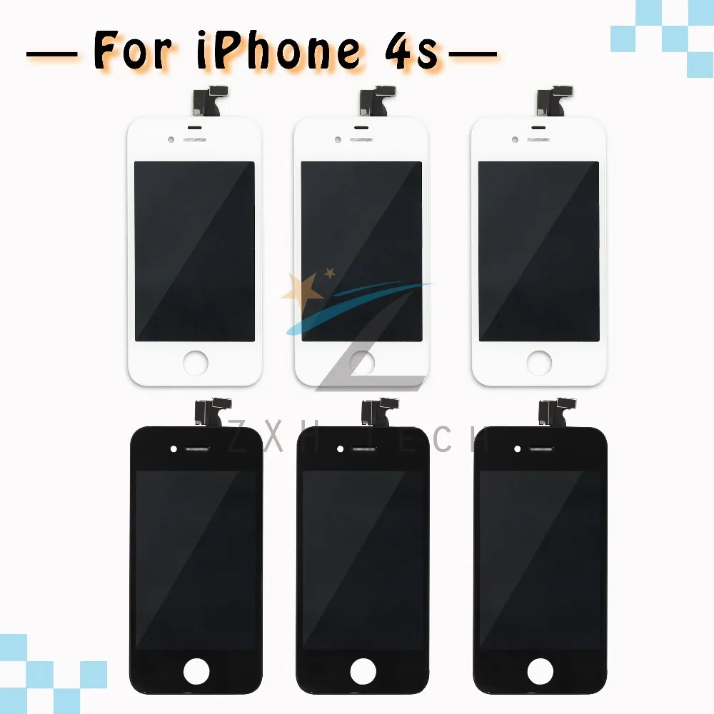20 PCS/LOT Quality AAA Replacement LCD for iPhone 4S Display Screen Digitizer Assembly Free DHL Ship | Мобильные телефоны и