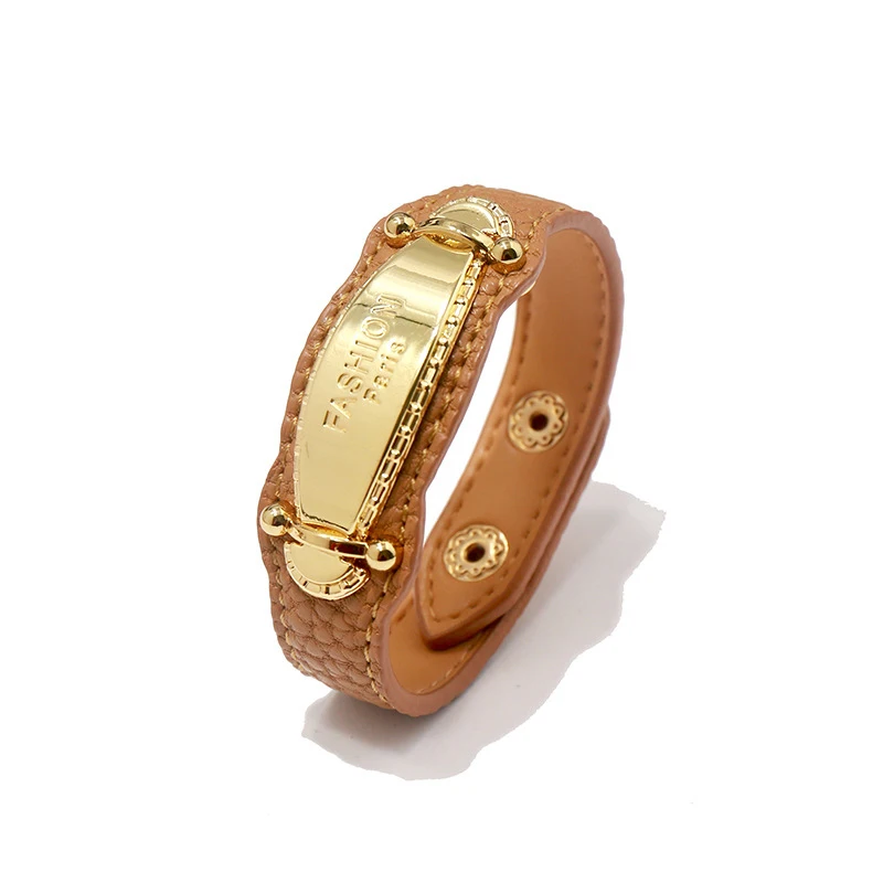 High Quality 10 Color Kelly Punk Style PU Leather Bracelet For Men Women Brand Jewelry Gift