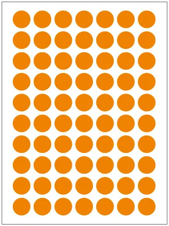 

12Pcs/Lot 10mm Circle Round Color Coded Adhesive Label Dot Sticker Tag Stickers