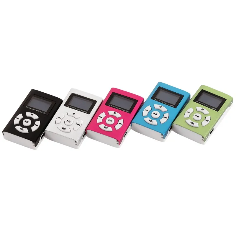 Горячая продажа USB мини MP3 плеер ЖК экран Поддержка Micro SD TF карта Гладкий стильный