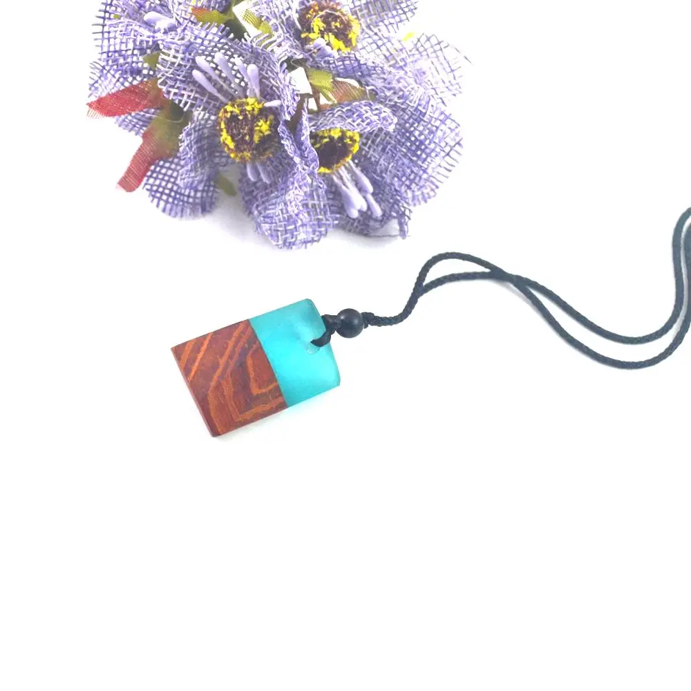 Wood resin necklaces are popular men and women suitable for jewelry gifts retro pendants | Украшения и аксессуары