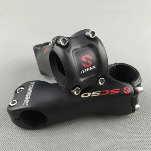 

TOSEEK SC50 Full Carbon Fiber Bike Stem Mountain Road Bicycle Stems 6/17 Degree 31.8 x 70/80/90/100/110/120/130mm Bike Parts