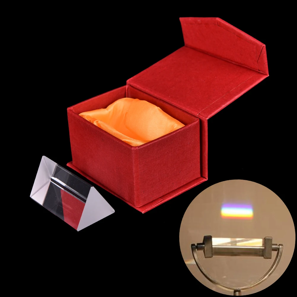 Высококачественная треугольная призма 5 см для обучения оптическое стекло