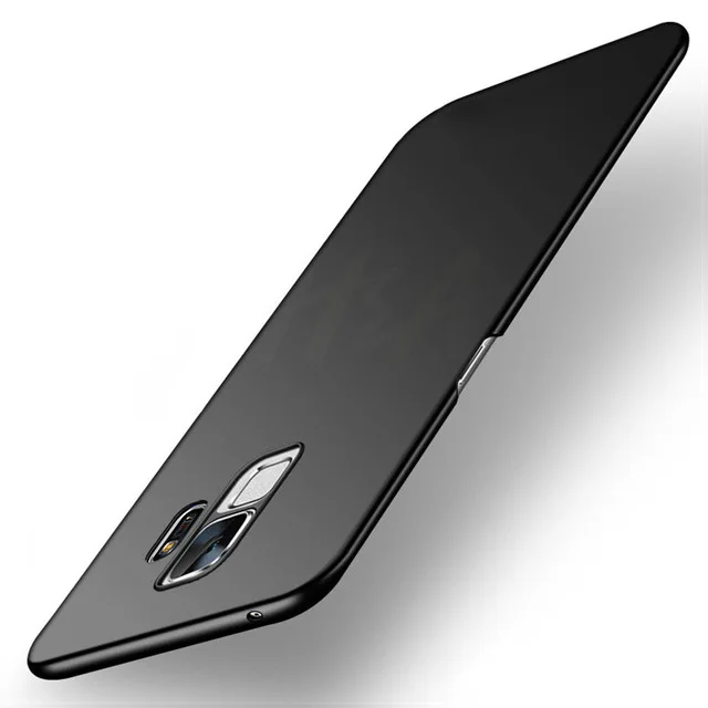black Цвет Тонкий Матовый Жесткий ПК чехол для телефона для samsung Galaxy S10 G973 S10Plus плюс G975 Lite S10e G970 задняя крышка чехол Fundas - Цвет: black