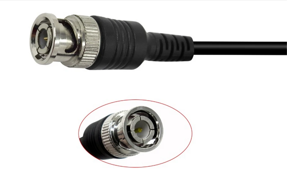 Фото Cleqee P1013 BNC Q9 штепсельная вилка к BNC Q9 штепсельная вилка осциллографа тестовый зонд кабель вывод 100 см №2