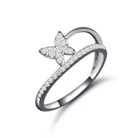 lucky sonny butterfly ring pure 925 sterling silver rings female aneis anel cz micro paved butterfly ring fashion accessory