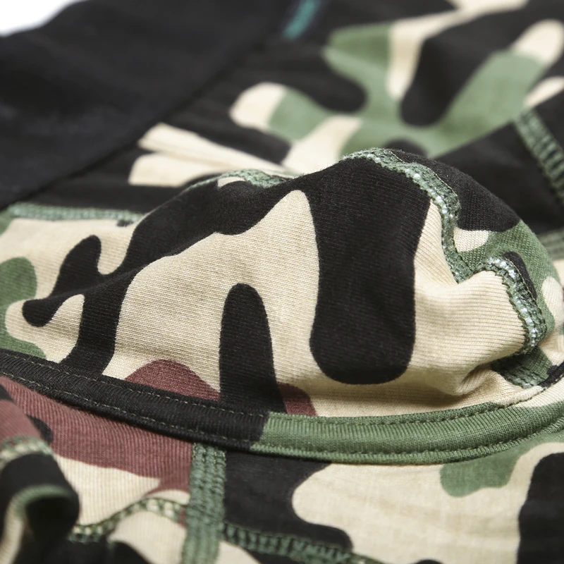 Мужские хлопковые боксеры розового цвета Hero 4 шт./партия модные камуфляжные трусы