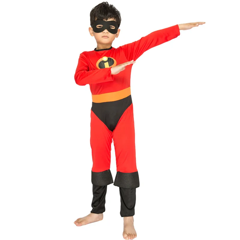 2019 Косплей Mr. Incredible 2 Dash Parr комбинезон Incredibles Мальчики Дети герой боди Маска Набор