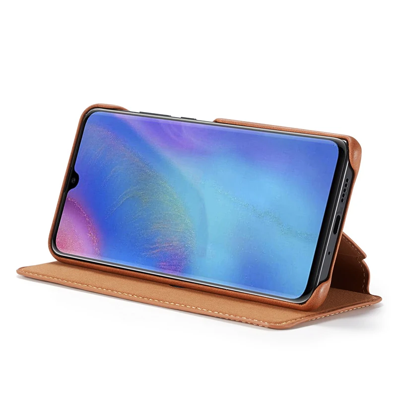 Чехол для Huawei P30 Pro откидной кошелек Coner тонкий чехол подставка из искусственной