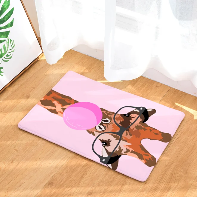 Мультфильм жевательная резинка Жираф коврик для ванной кухня ковер декоративные