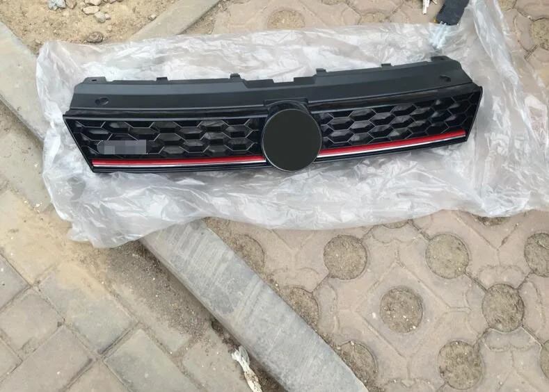 Решетка Центральная Спортивная GTI для vw Volkswagen POLO 2014 2017 ABS 1 шт.|sport grill|grill redgti grill |