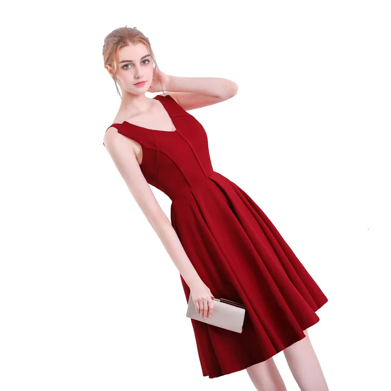 FADISTEE Новое поступление коктейльное платье с двумя плечами Короткое Платье Для