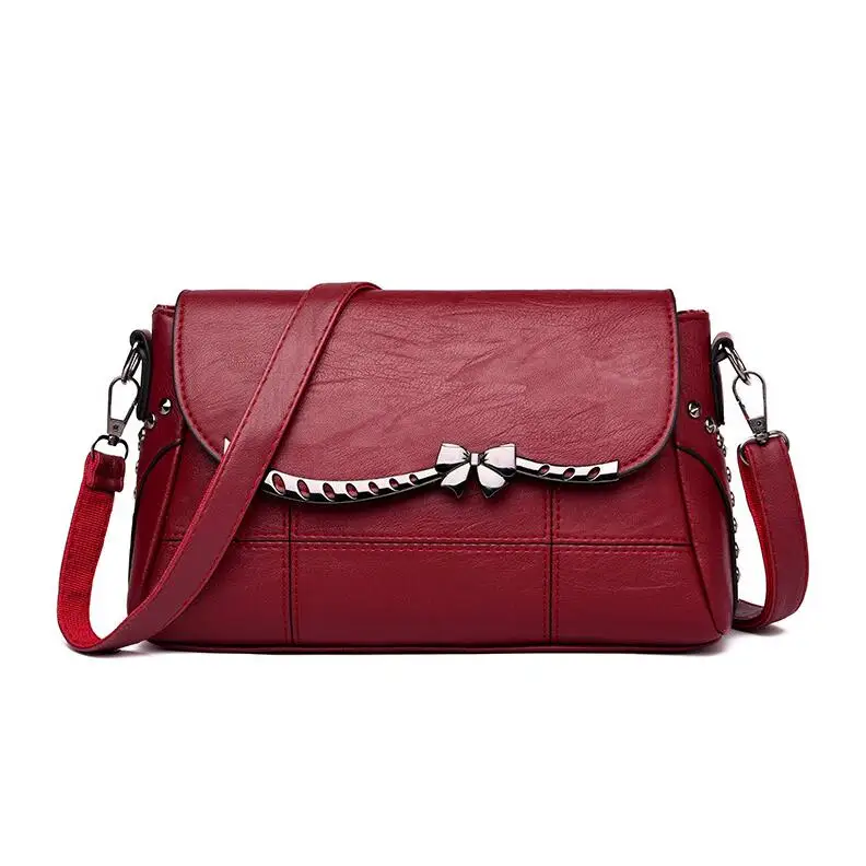 Wine Red Новые Летние Стильные женские сумки с клапаном, модные женские сумки через плечо из искусственной кожи, вечерние сумки-мессенджеры для девушек - Цвет: Wine Red