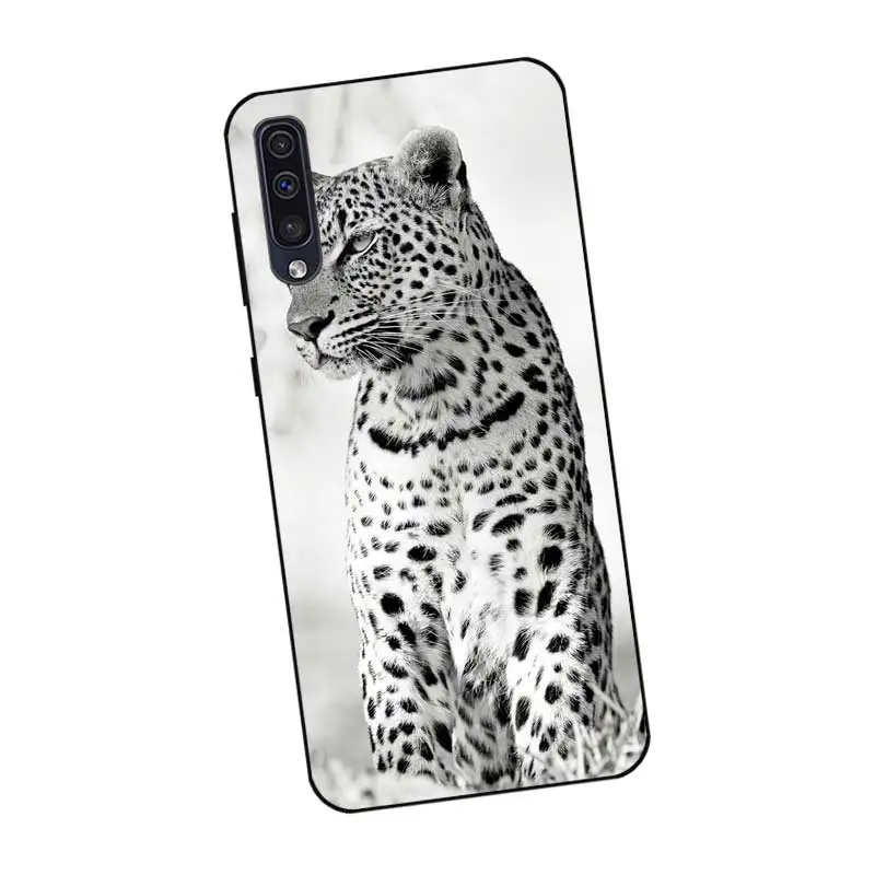 N442 Tiger Panther Black Silicone Case For Samsung Galaxy A2 Core A6 A7 A8 A9 A10 A30 A40 A50 A60 A70 A80 A90 5G A20E Plus |
