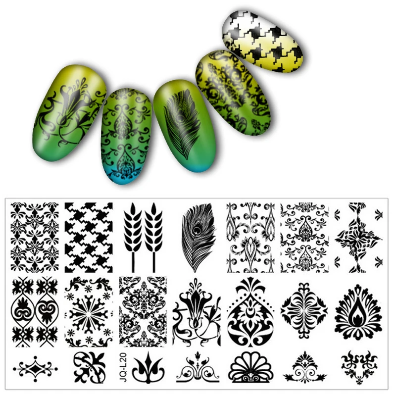 Штамп для ногтей изображение сексуальных модных многоразовых шаблонные штампы