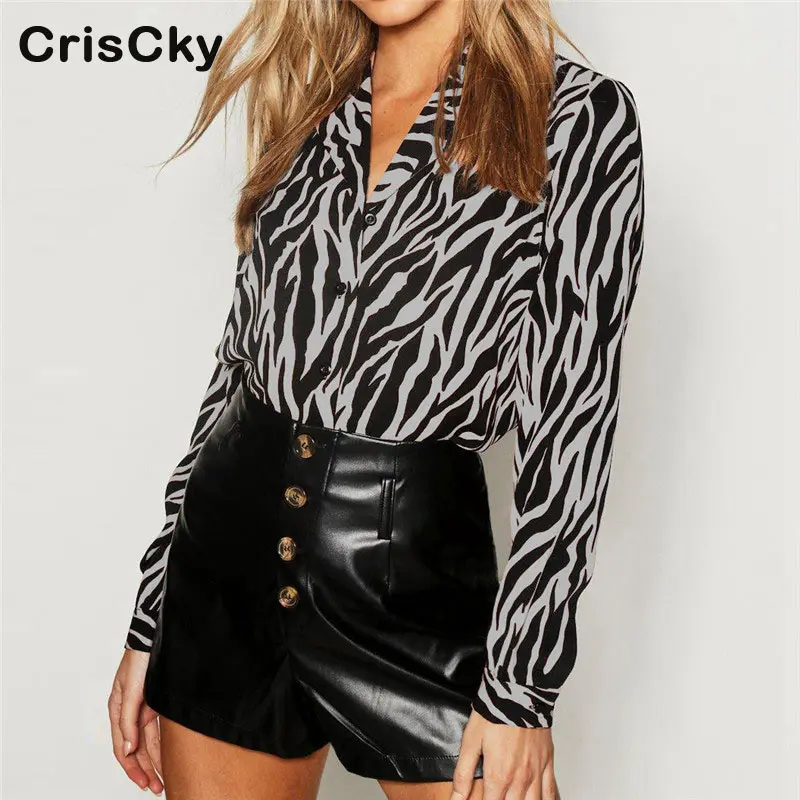 CRISCKY Новые Летние повседневные женские рубашки и блузки женская Свободная